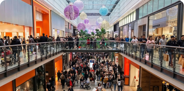 High traffic commercial areas